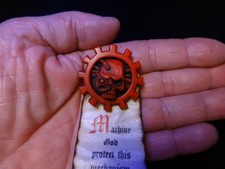 Tabletop War Games 40K Mecanicus mini protection scroll picture