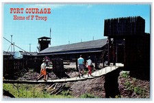 c1960's Suspension Bridge Fort Courage Home of F Troop AZ Vintage Postcard picture