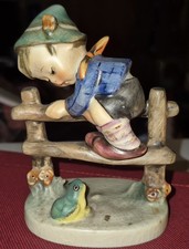 2 VNTG GOEBEL M.J Hummel Porcelain Figurine Retreat To Safety W. Germany #201/2 picture