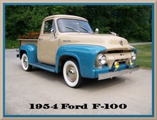 1954 Ford F-100 pickup truck Tutone, Toolbox - Refrigerator Magnet, 42 MIL picture