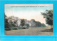 Vintage Postcard-Hudson County Boulevard, North from West 35th St., Bayonne, NJ. picture