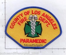 California - Los Angeles County Paramedic CA Fire Dept Patch picture