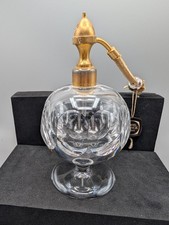 Vintage Marcel Franck Paris Crystal Perfume Atomizer Bottle Cut Glass France picture