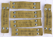 ORIGINAL WW2 US ARMY M-1 HELMET LINER NAPE STRAP S.M.C. MAKER STAMP 4.5 INCHES picture