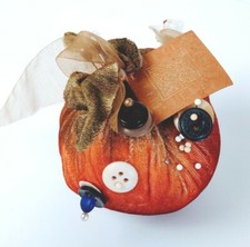 Gianna Rose The Garden Series Pin Cushion Fall Autumn Pumpkin With Tag picture