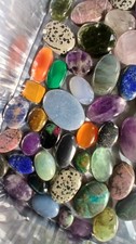 Wholesale Natural Crystal Cabochon Lot - Artisan Wire Wrap Jewelry Making Healin picture
