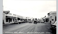 ATLANTIC AVENUE delray beach fl c1940 postcard florida real photo rppc street picture