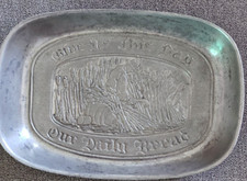 Bread Tray Duratale by Leonard  Vintage Pewter picture