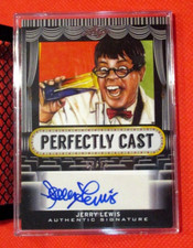 Jerry Lewis SILVER AUTO 2013 Leaf Pop Century Perfectly Cast 02/25 IN HARD CASE picture