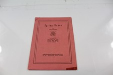 1939 Central High School Spring Dance Program Vintage Collectible picture
