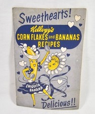 Vintage Recipe Foldout Booklet Kellogg's Corn Flakes & Bananas Recipes picture