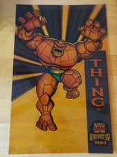 Thing - 1994 Fleer Marvel Universe PROMO. Jumbo Card NM 6 1/2 X 10 picture