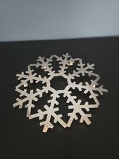 Vintage Leonard Italian Silver Plate Snowflake Trivet Wall Hanging 9