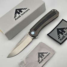 Miguron AM8 Morad Folding Knife M390 Titanium Carbon Fiber Flipper AM8-003BK picture