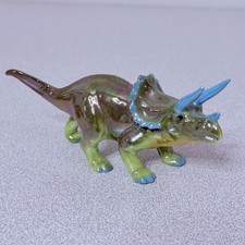 Hagen-Renaker Specialty Triceratops Dinosaur Figurine Retired HR 5.75” picture