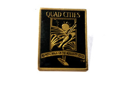 Quad Cities Midwest Magic On The Mississippi River Lapel Pin picture