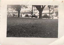 Vintage Photo Street Scene Store Fronts Woolworth Walgreens Classic Cars USA picture
