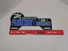 Parkway Hotel Reno advertising license plate topper / automobile tag topper sign picture