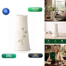 Belleek Classic Castle 7.7-Inch Vase, Made In Ireland Handcrafted Parian China picture