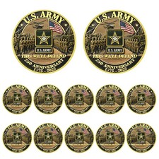 10Pcs US Army 250th Anniversary Challenge Coin Military Collectible Medal picture