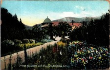 1907 Private Residence Grounds Altadena CA California Postcard Posted picture
