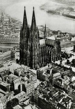 The Cathedral which Cologne Cathedral Germany in 1920 OLD PHOTO picture