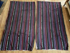 Vintage 2 Piece Purple Curtains 34”x64” picture