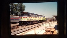 CG09 TRAIN ENGINE LOCOMOTIVE 35MM SLIDE RAILROAD AMTRAK 352 STATION 1981 picture