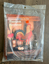 Vintage 1983 Yours Truly Bantam Rooster Soft Sculpture Kit NOS Sealed Complete picture