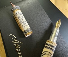 Montegrappa Alexander Hamilton Fountain Pen 18K Gold NIB Limited Edition of 177 picture