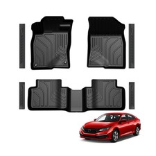 Floor Mats for 2016-2021 Honda Civic Sedan/Coupe/Type R/Insight, 2017-2021 Ha... picture