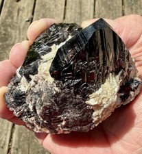 Large Terminated Cassiterite Crystal, 22.9 oz., Solid and Beautiful Example picture