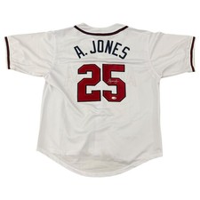 Andruw Jones Autographed Atlanta Braves (White #25) Custom Jersey - JSA picture