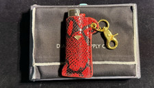Diamond Supply Co Red, Black & Gold Snakeskin Lighter Sleeve Holder - Gift Box picture