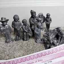 Vintage Michael Ricker Pewter Boy Child Collection picture