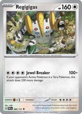 Regigigas 086/131 Uncommon Prismatic Evolutions Pokemon Reverse Holo Near Mint picture