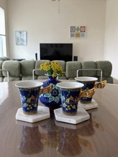 Vintage Versace Rosenthal 1997 Set of 3 Mugs Medusa 1 Rim Chip picture