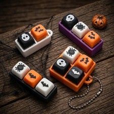 Halloween Mechanical Keyboard Fidget Keychain 3D Printed Keycap Switch Clicker picture