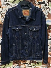 Levi's Men's Original Trucker Jacket Stretch Blue 72334 Sz XL picture