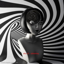 unbox Uzumaki JUNJI ITO Azami Kurotani Sofbi Figure Monochrome Ver. Limited 8