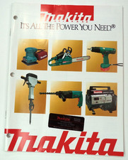 Vintage 1993 Makita Power Tools Catalog Service Center ~120 Pages Japan picture