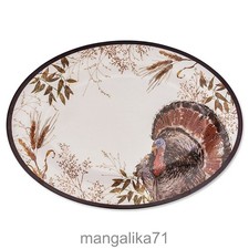 Free Shipping- Autumn Plume Turkey Serving Platter picture