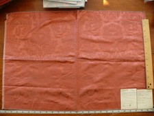 SCALAMANDRE SILK DAMASK LORRAINE GLAZED DAMASK PINK SPICE  25X17