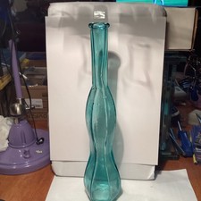 Slim Blue Glass Vase  picture