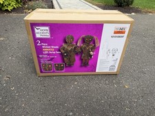 Home Depot Wicked Woods Burlap Twins Animated Halloween Animatronic SHIPS FREE picture