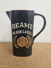 Vintage Beam's Black Label Regal China Bar Pitcher Ceramic Advertising USA 1983 picture