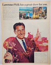 1969 Lawrence Welk Vacation Guide To Southern California Retro Original Print Ad picture