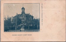 Pierre SD Hughes County Court House RPPC Postcard 1900s H.S. Anderson picture