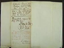 TEXAS ALAMO SIEGE EYEWITNESS SIGNED US ARMY SUPPLY LETTER 1856 picture
