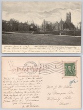 1909 Smith College Northampton MA Assembly Hall Vintage Postcard Divided Back picture